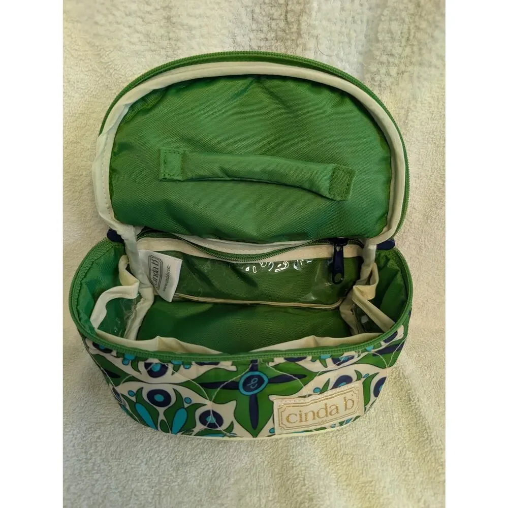 Cinda B Women Accessories, Mosaic Print Quilted Mini Travel Cosmetic Bag